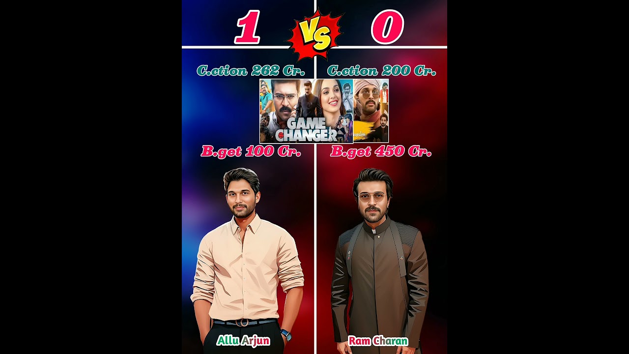 Allu Arjun Vs Ram Charan Top 3 Highest Grossing Movies Comparison 