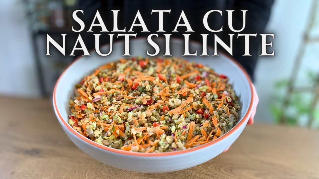 Salată cu Năut și Linte | Ușor de Făcut | Rețetă Sănătoasă de Post
