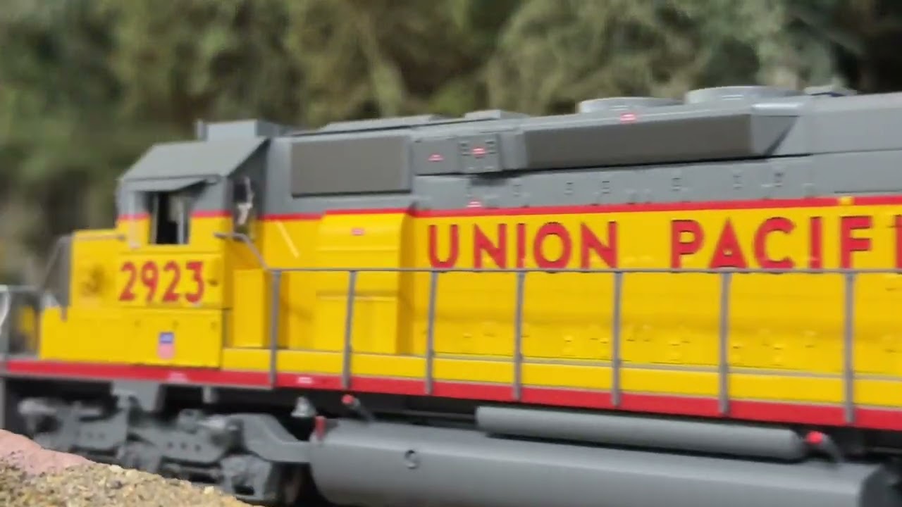 Mixed Southern Pacific SD45X, U boats, tunnels motors and more. Sugar beet train