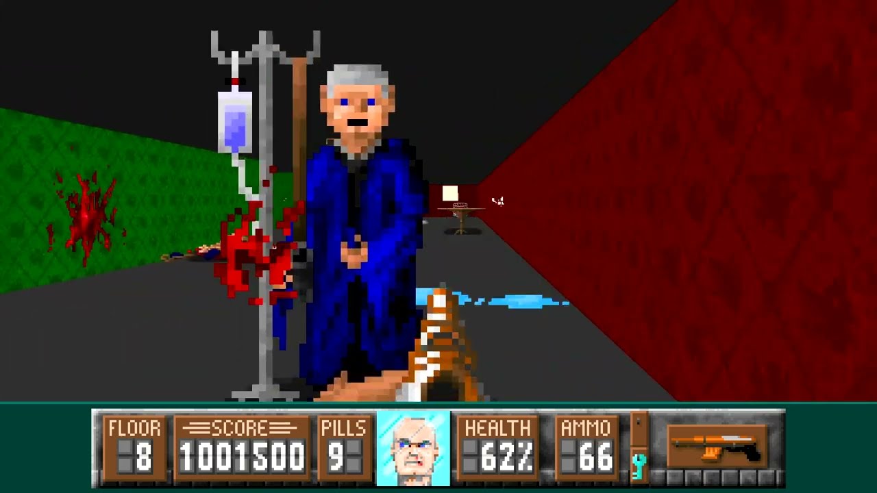 Oldfartenstein 3D - E1M8: Moisten Up (2022) [Wolfenstein 3D Mod]