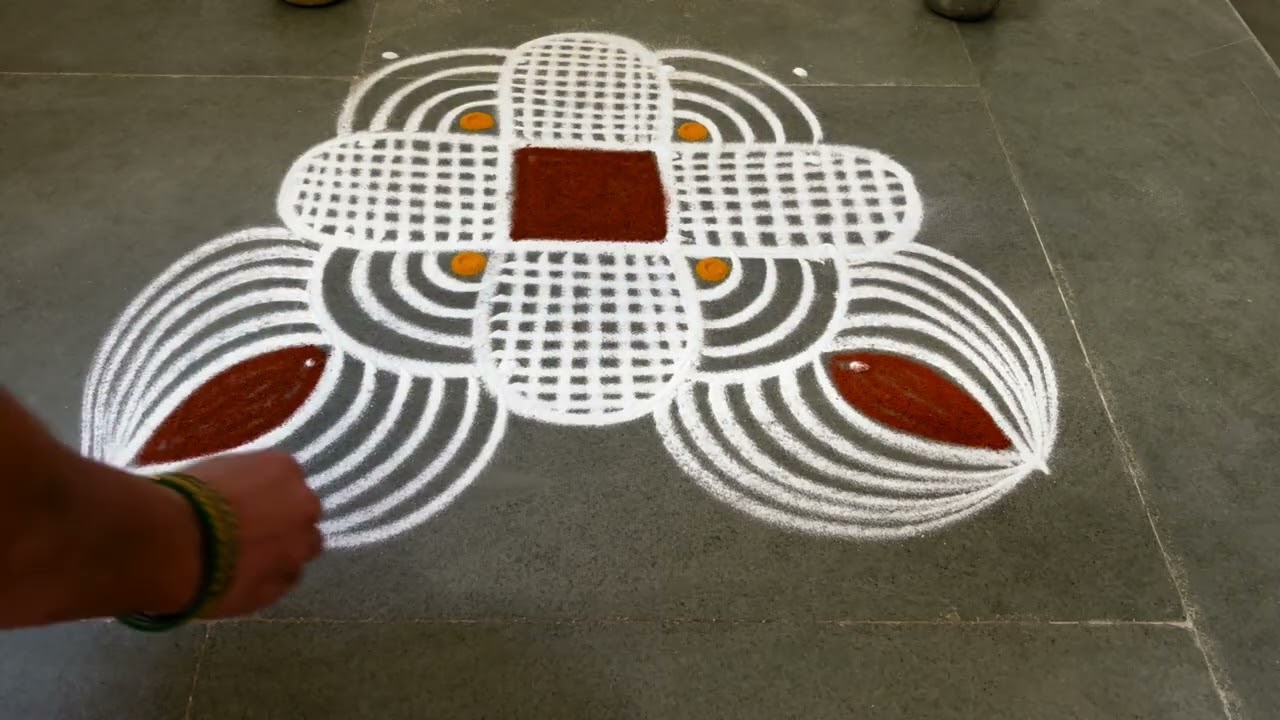 Easy padikolam designs| Simple muggulu designs| easy rangoli designs| Beginners kolam