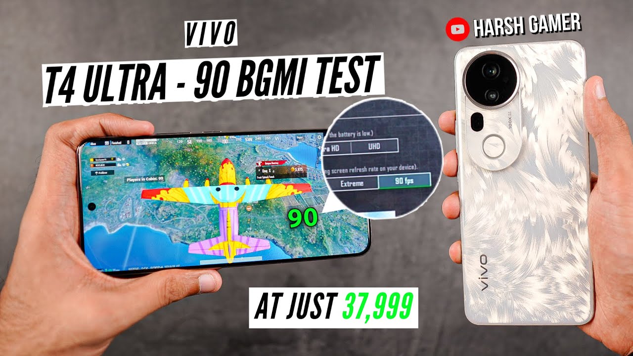 Vivo T4 Ultra - 90 FPS BGMI Test, Heating & Battery Test | Shocked 😱