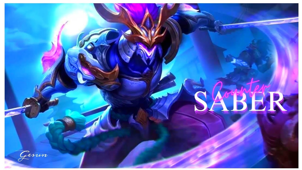 COUNTER SABER GAMEPLAY MOBILE LEGENDS 2023