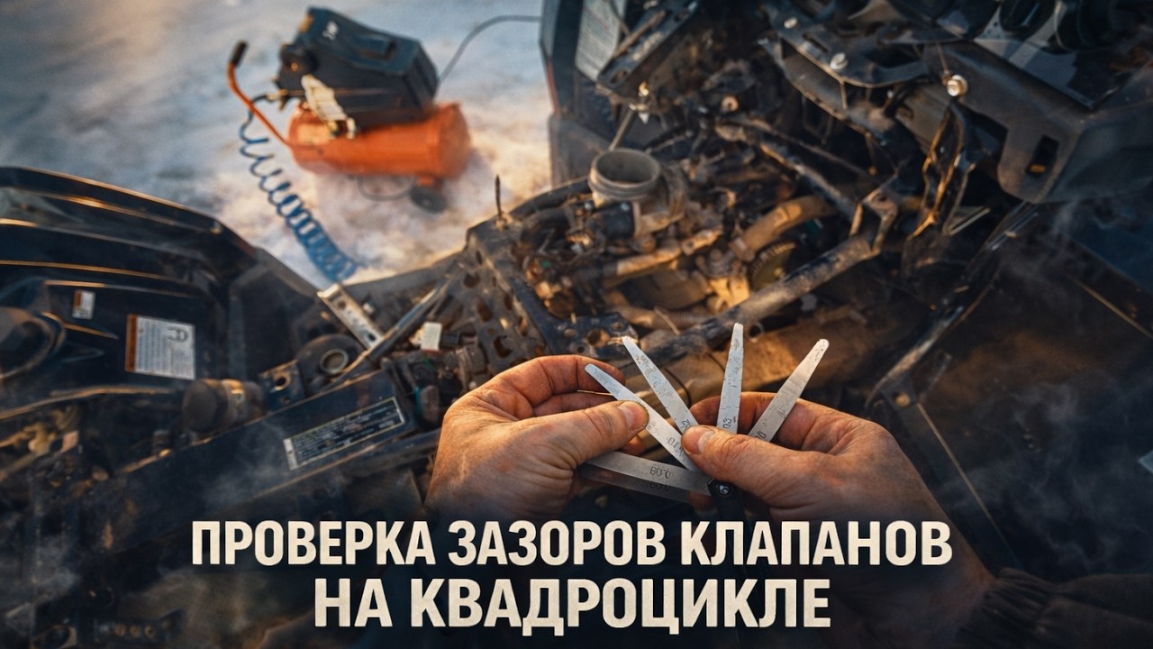 ПОДГОТОВКА КВАДРОЦИКЛА К СЕЗОНУ: ПРОВЕРКА КЛАПАНОВ СВОИМИ РУКАМИ