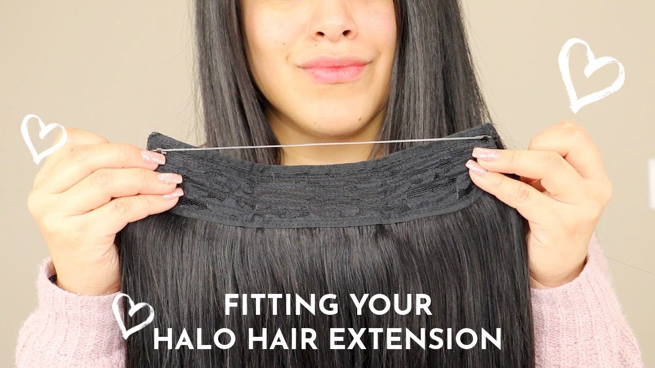 How to adjust your Halo Hair Extensions - E-Litchi Human Halo Hair sizing