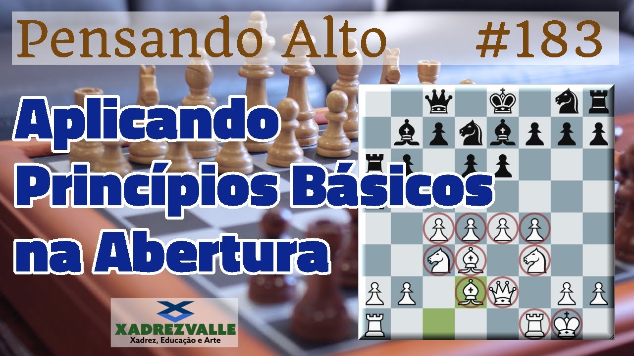 Aplicando Princípios Básicos na Abertura | [Xadrez] Pensando Alto #183