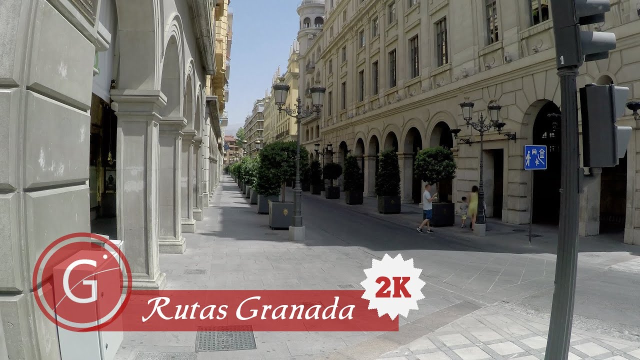 GRANADA | CENTRO | Ruta Calle Angel Ganivet hasta Puerta Real y Regreso. 2K