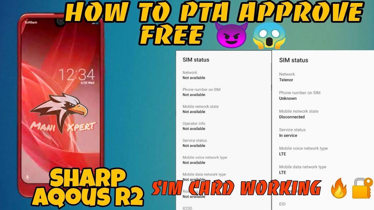 Sharp Aquos R2 PTA Approve 🥵😈 | How To Approved PTA baned Mobile Mani Xpert