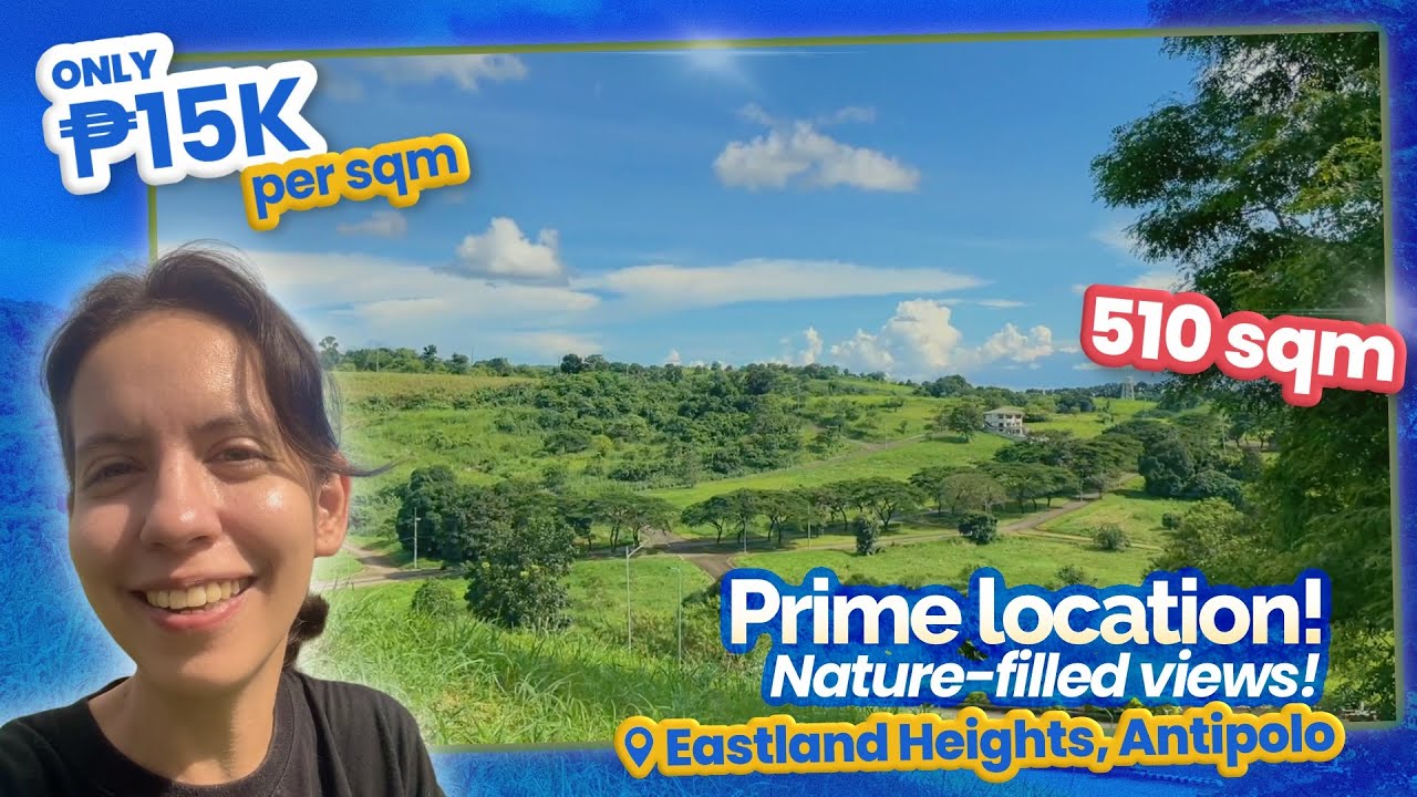 Overlooking Lot in Eastland Heights Under 8M - 510sqm Near Clubhouse With Mountain Views