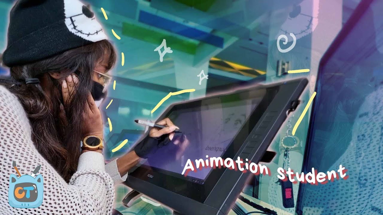 Being an Animation Student while working Full-time 🤯💣Vlog