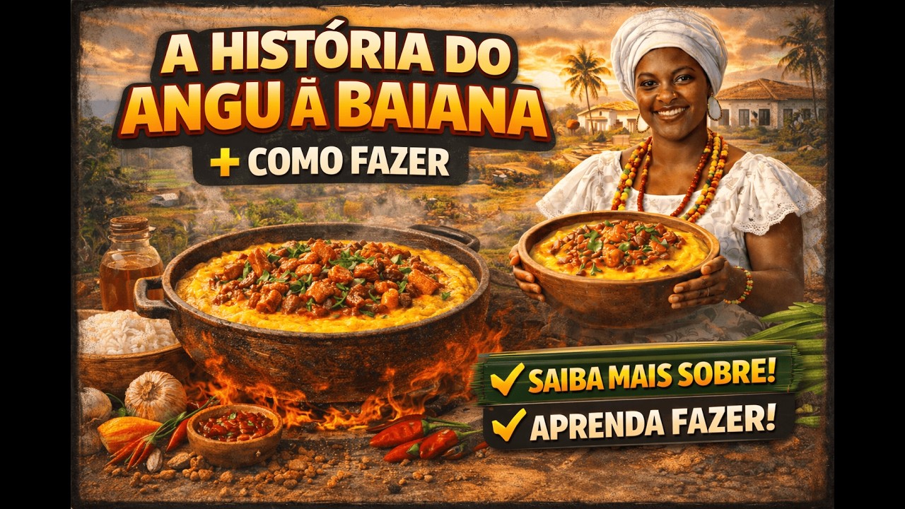 A historia do angu a baiana + Como fazer angu a baiana delicioso
