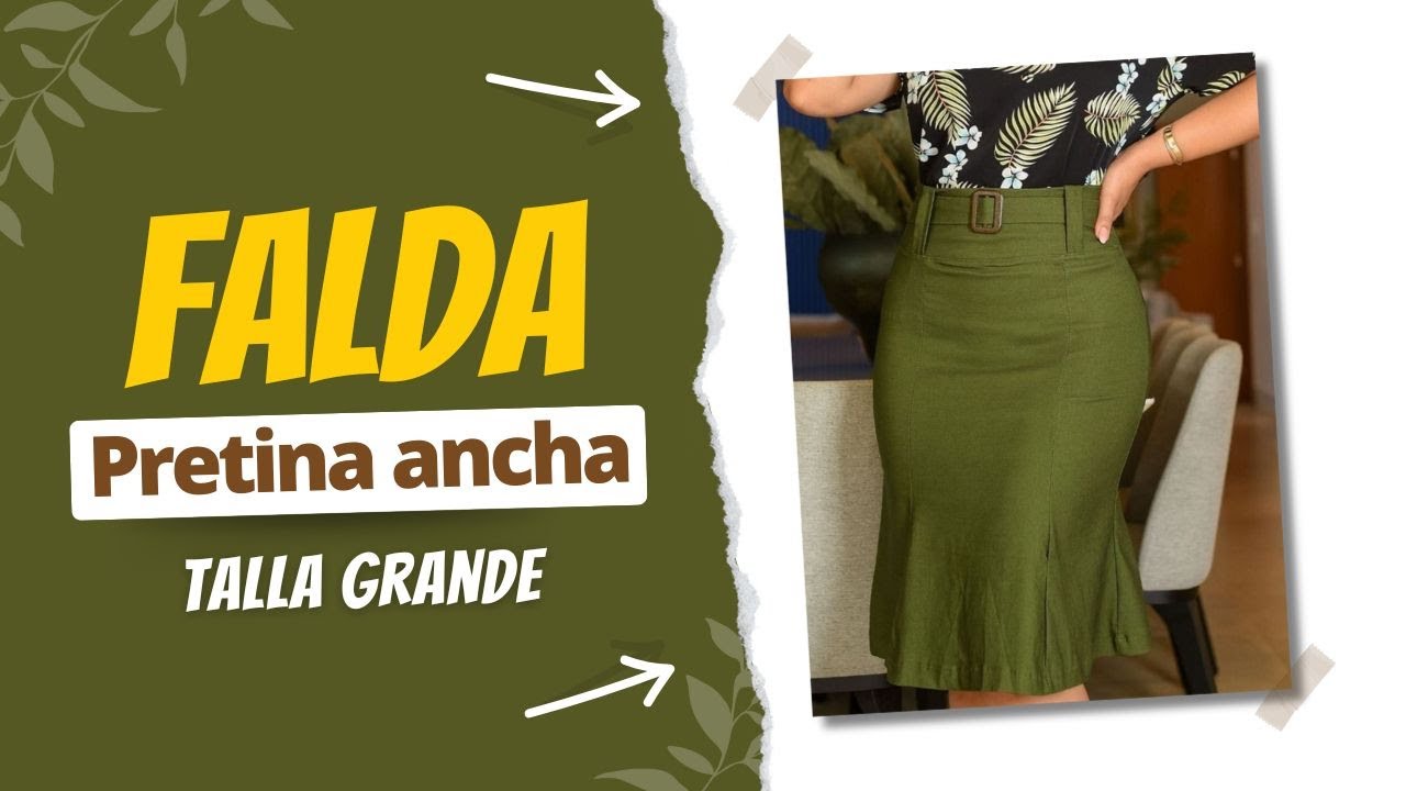 Toma de Medidas + Patronaje desde Cero | Falda Pretina Ancha Talla Grande