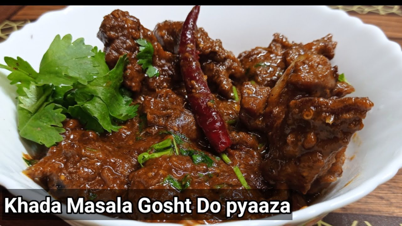 Khada Masala Gosht Do Pyazah~Easy and Delicious Whole Spices Mutton Stew Recipe~Food Pleasures❤️