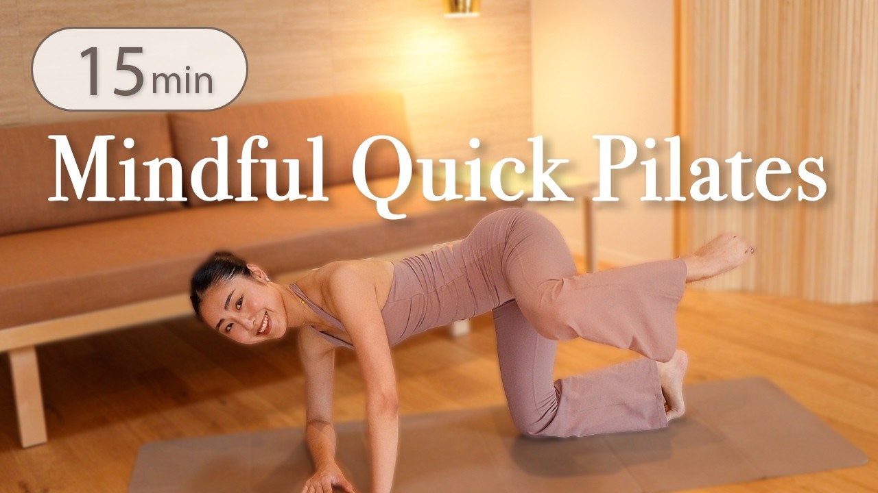 15 MIN Mindful Full Body Pilates | Improve Posture & Strengthen Your Spine