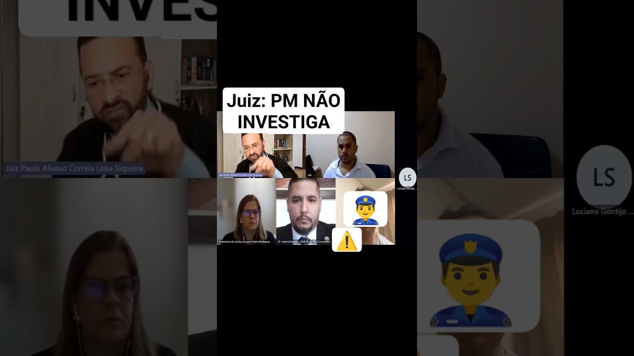 JUIZ DETONA PM POR QUERER INVESTIGAR #shortvideo #shortsvideo #shorts #advogado #criminal #pm #oab