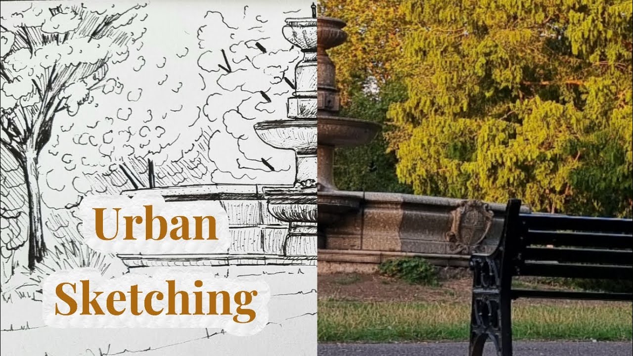 Sketch and talk with me: This time, Priory Park, London! 🐝🍃