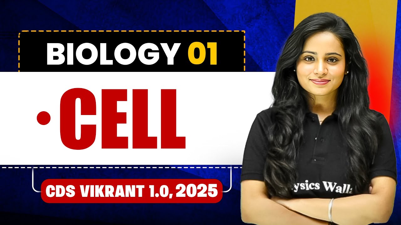 Cell | Biology for CDS 1, 2025 | CDS Vikrant 1.0🤩