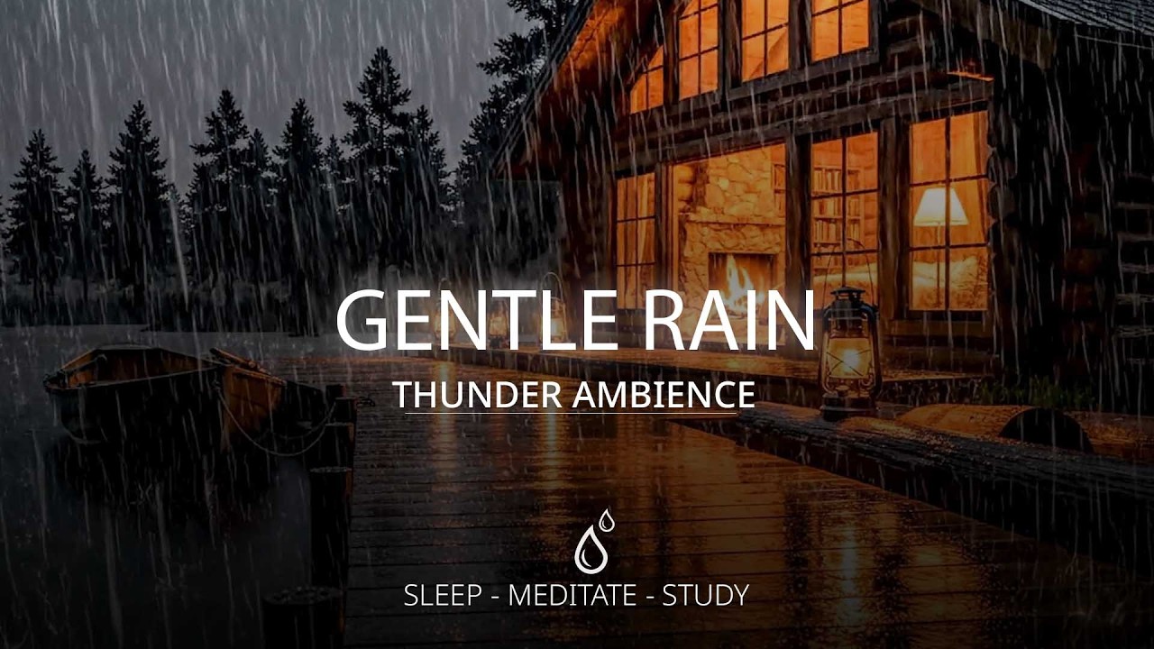 Heavy Thunderstorm with Rain Sounds Ambience for Deep Sleep