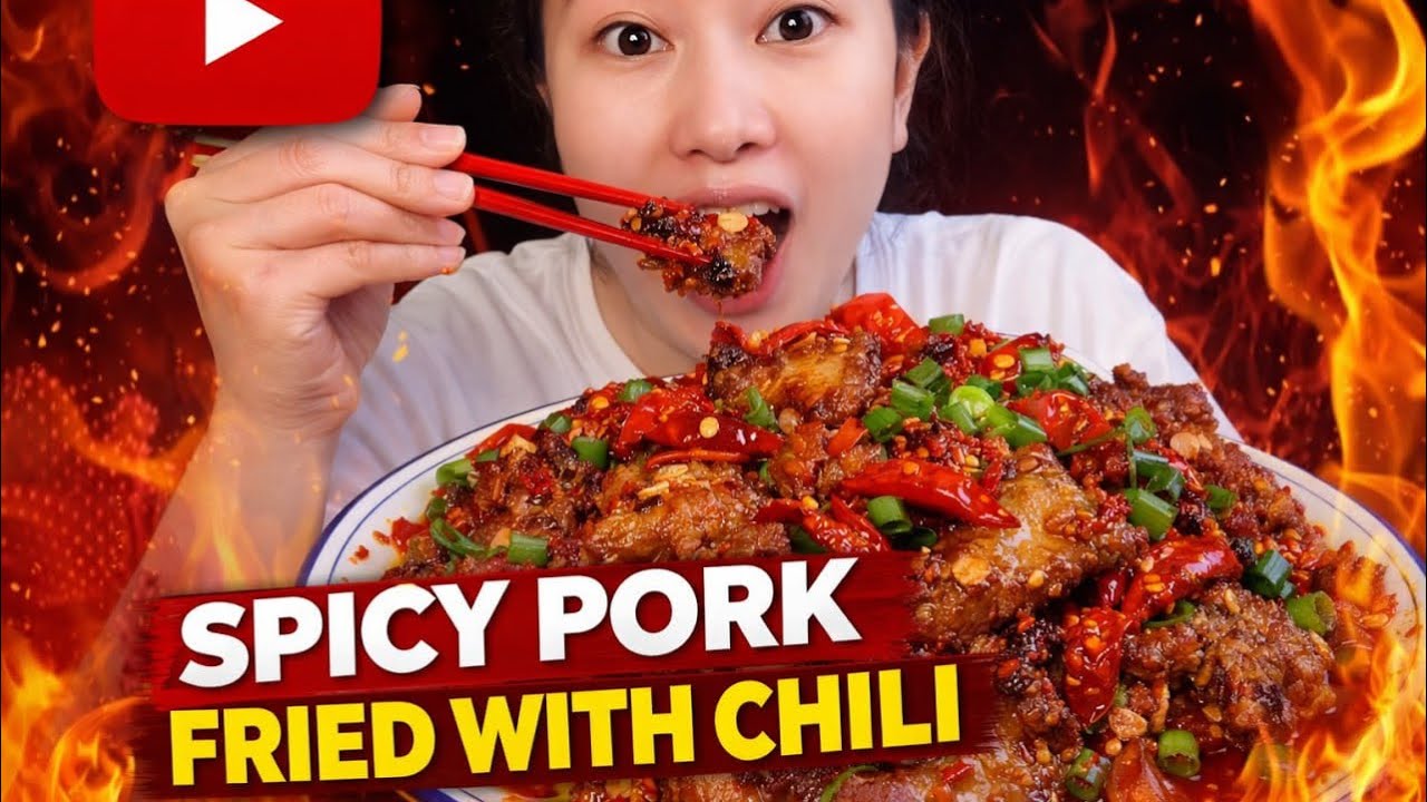 Asmr Eating Show Noodled With Soup Chili So Hot The Food  #mukbang  #asmr  #noodles