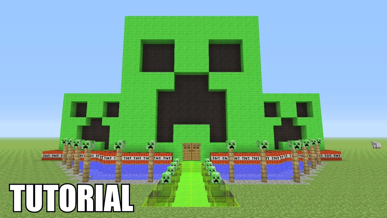 Minecraft Tutorial: How To Make A CREEPER!! Survival House (ASH#32)