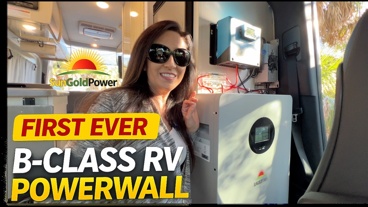 This Has Never Been Done Before: Installed a POWERWALL in a B-Class RV!