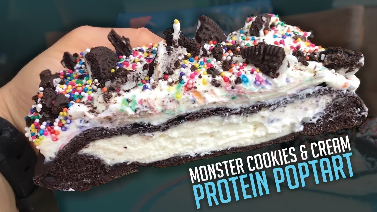 MONSTER Cookies & Cream Protein Poptart Recipe Tutorial