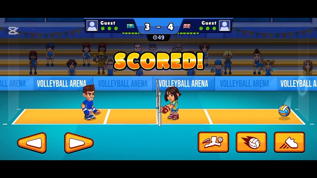 My very first volleyball match