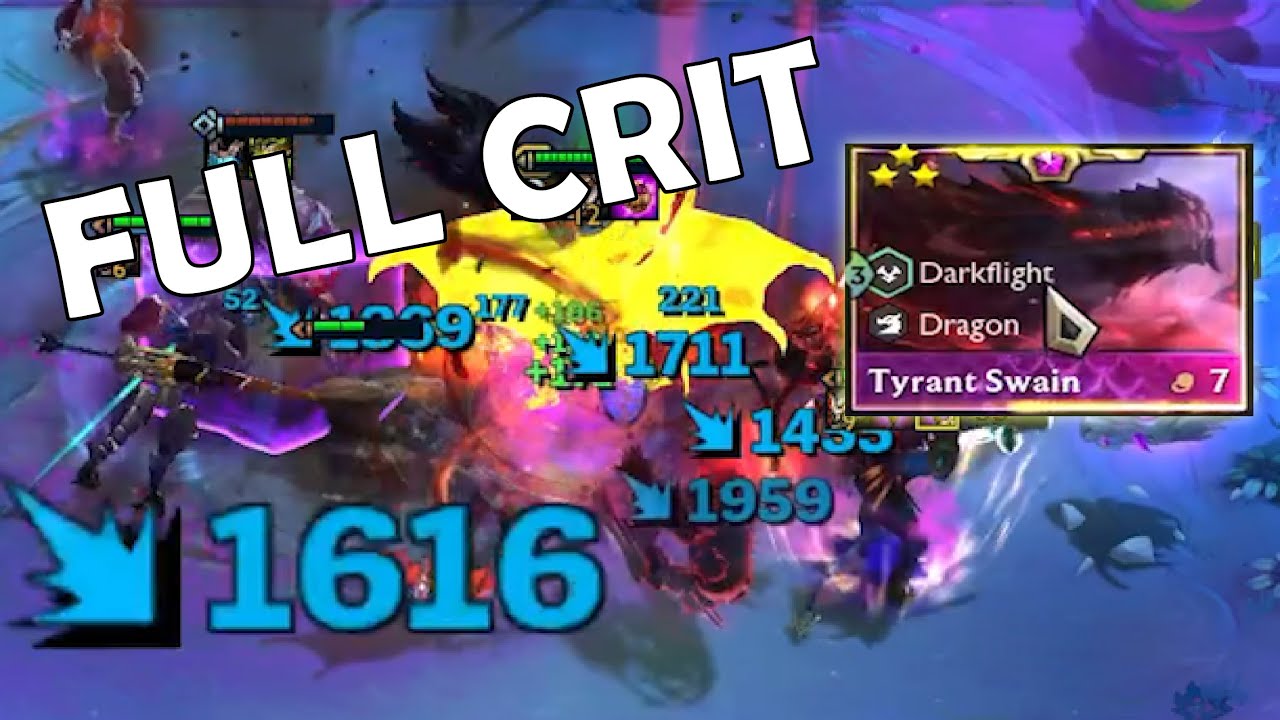 3 STAR FULL CRIT TYRANT SWAIN | Set 7.5 | Teamfight Tactics