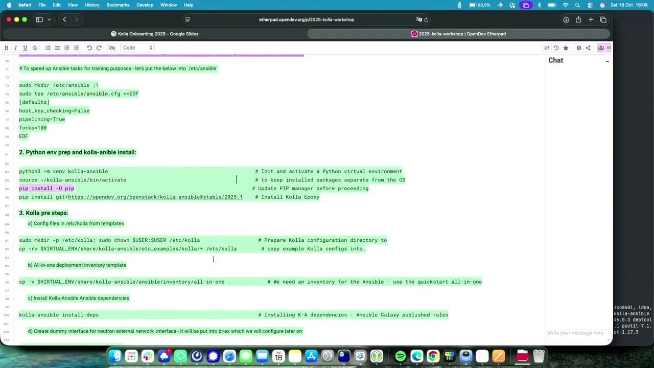 OpenStack deployments made easy:   Kolla Ansible workshop