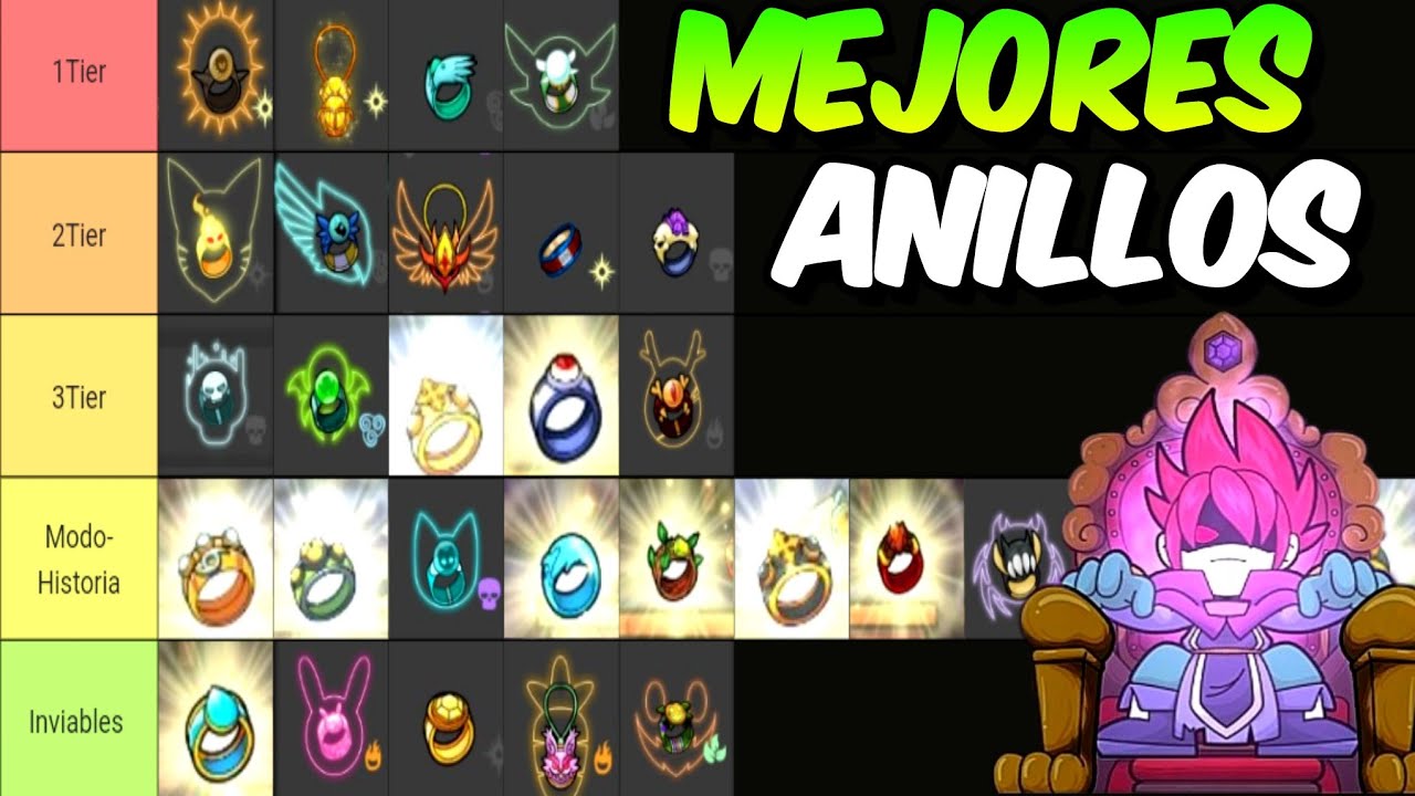 Tier list de los Mejores Anillos en Magic Rampage