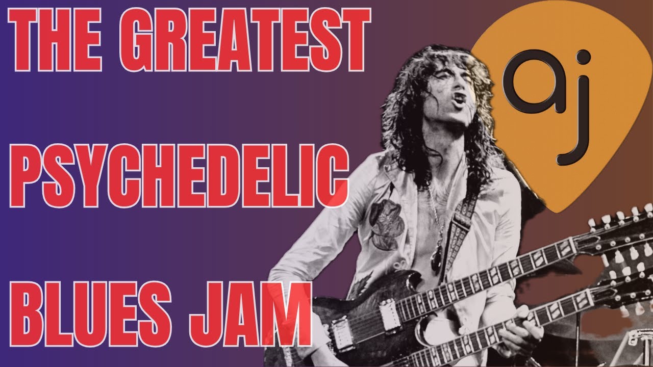 The Greatest Psychedelic Blues | Guitar Jam Track (C Minor - 120 BPM)