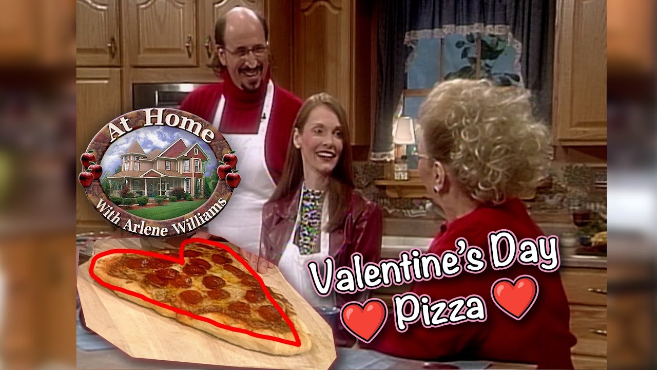 Making Heart-Shaped Pizza 🍕❤️ For Valentine's Day