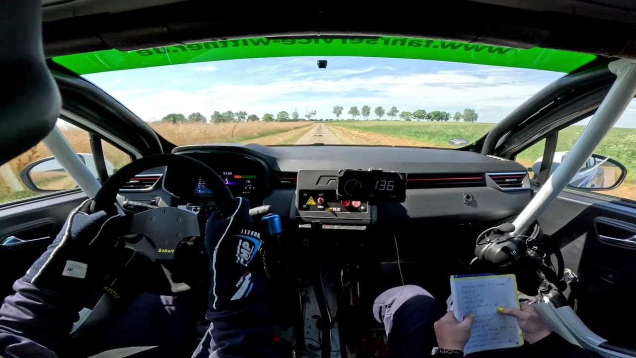 Grabfeldrallye 2025 Onboard Renault Clio Rally5 Team Wittner WP2 Möbelwerke