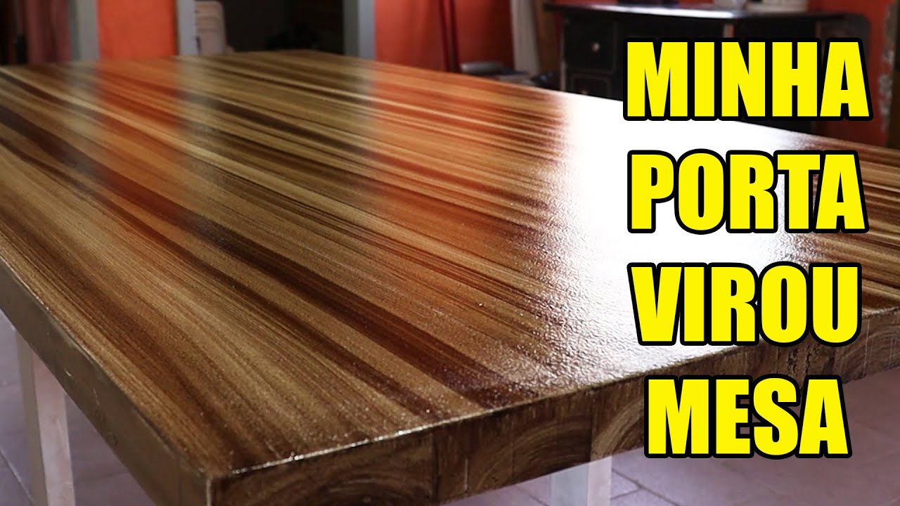 Minha PORTA Virou Uma Linda MESA Amadeirada 😱😱😱