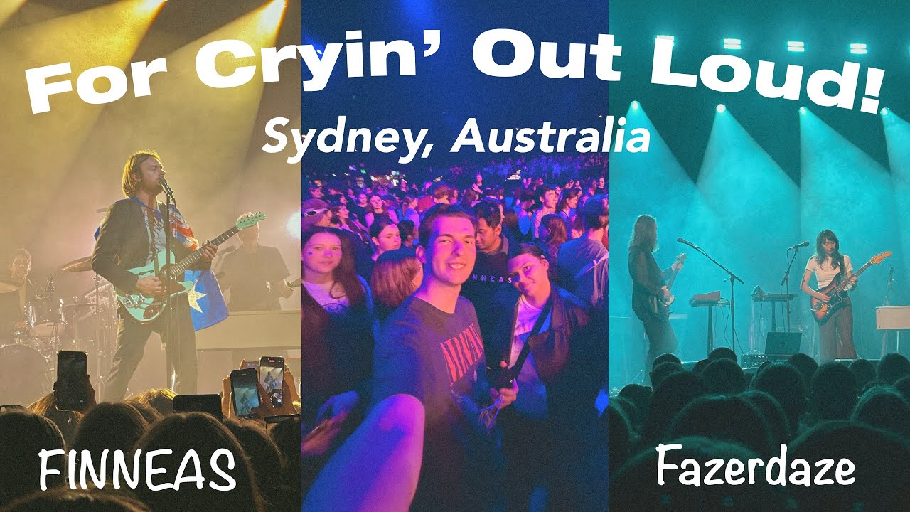 FINNEAS For Cryin’ Out Loud! VLOG ft. Fazerdaze | Syd Aus 2025