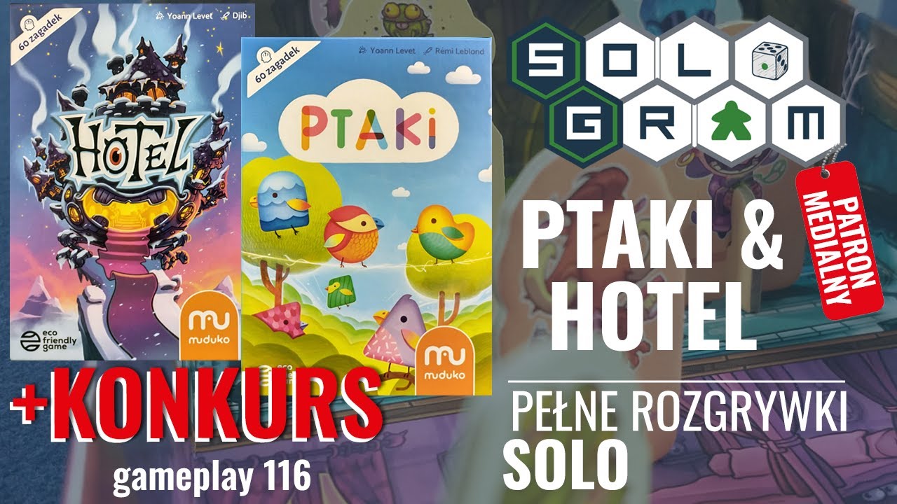 Hotel & Ptaki | KONKURS | pełne rozgrywki solo | zasady gry | Patronat Medialny | gameplay 116