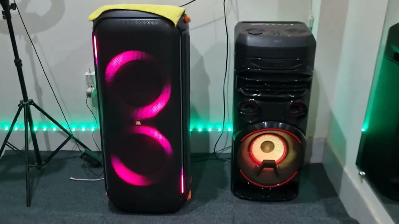 jbl partybox710 vs lg Xboom RNC7 deep bass ||  who is the best speaker || #speakerTechs