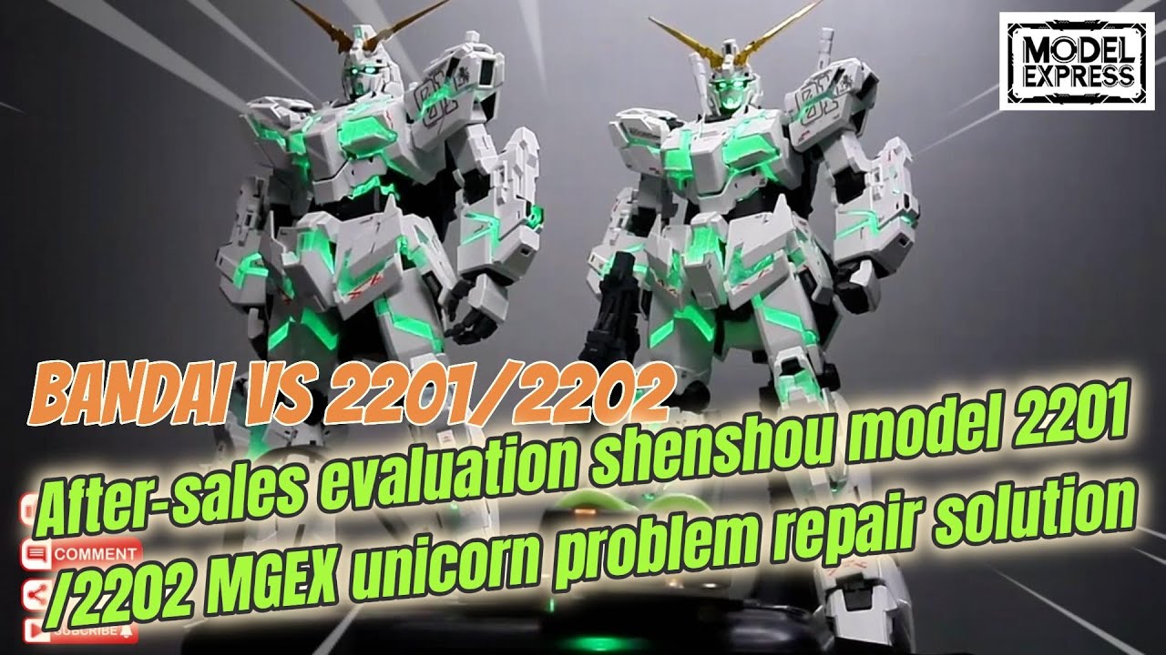 BANDAI VS 2201. Послепродажная оценка. Решение проблемы с единорогом MGEX 2201/2202.