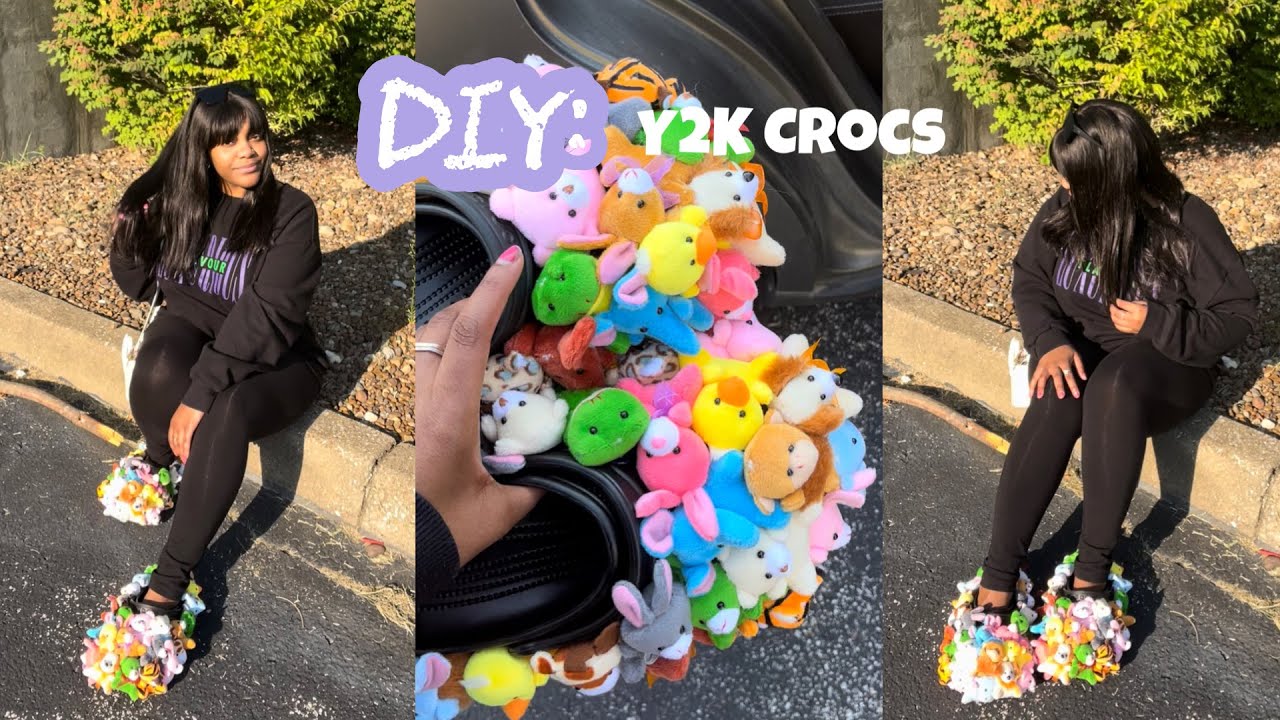DIY | Y2K PLUSH STUFFED ANIMAL CROCS
