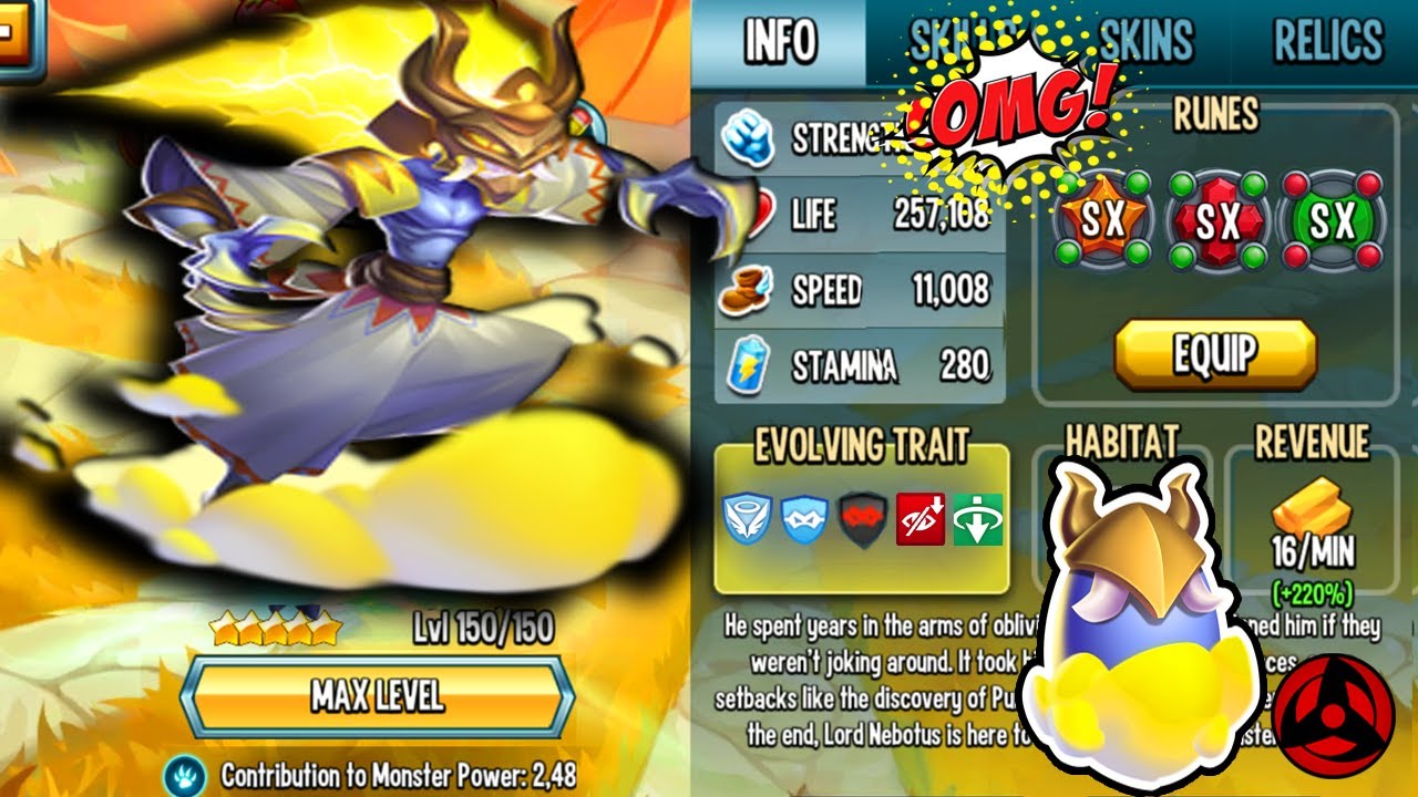 🔴Monster Legends - RAIJIN level 150 REview!!😱 793,482 Strenght :D