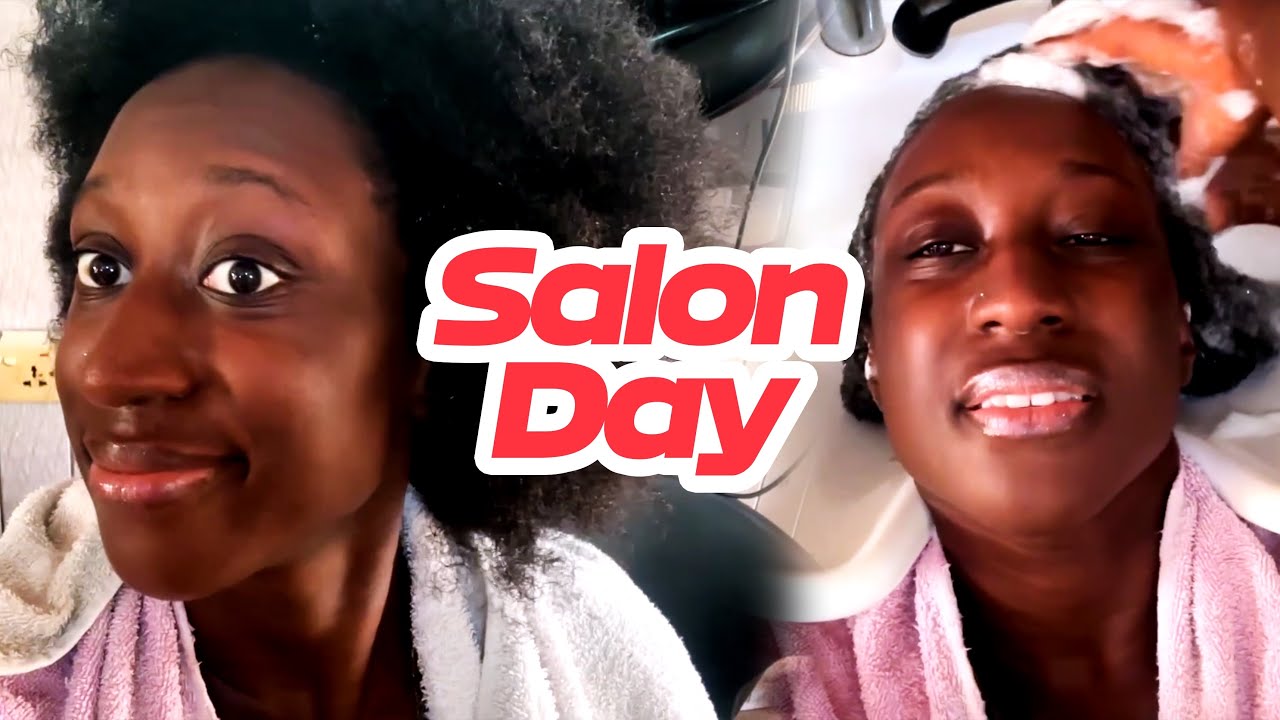 Salon Day in Ghana: How a Local Stylist Managed My Natural Hair!