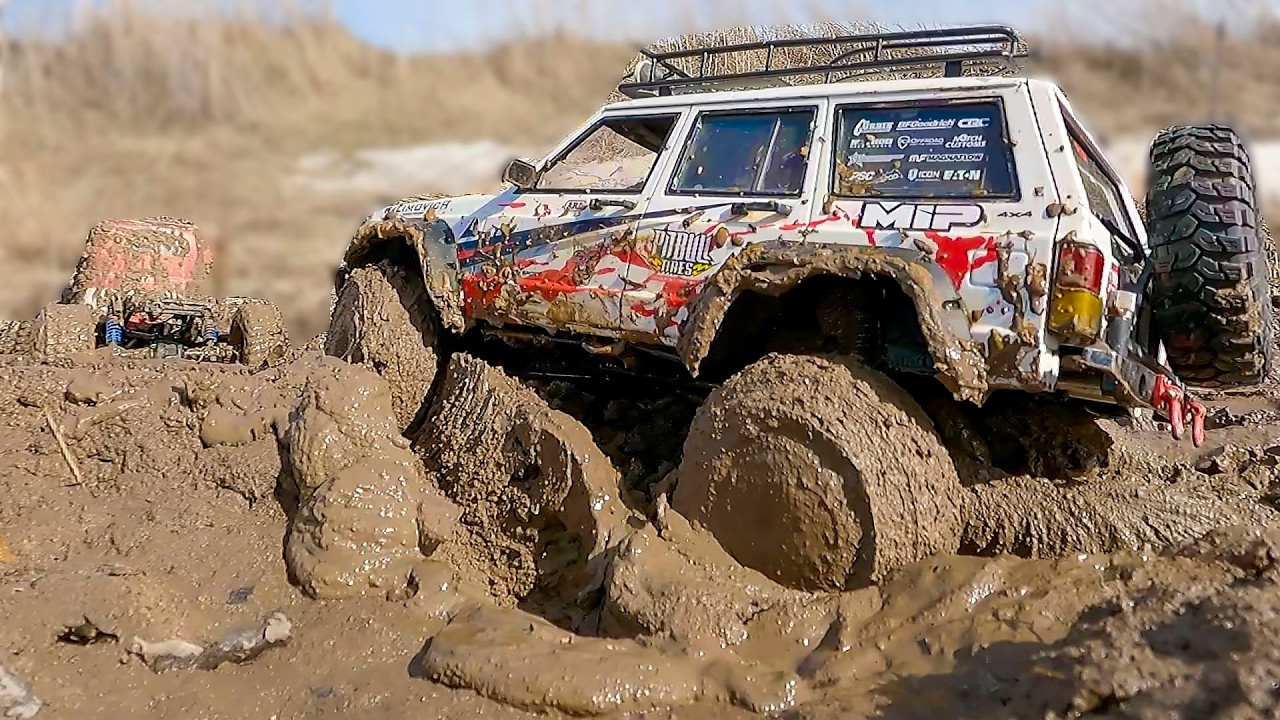 Sticky Mud Trap! 😱 Winch Rescue Train & Impossible Hill Climb