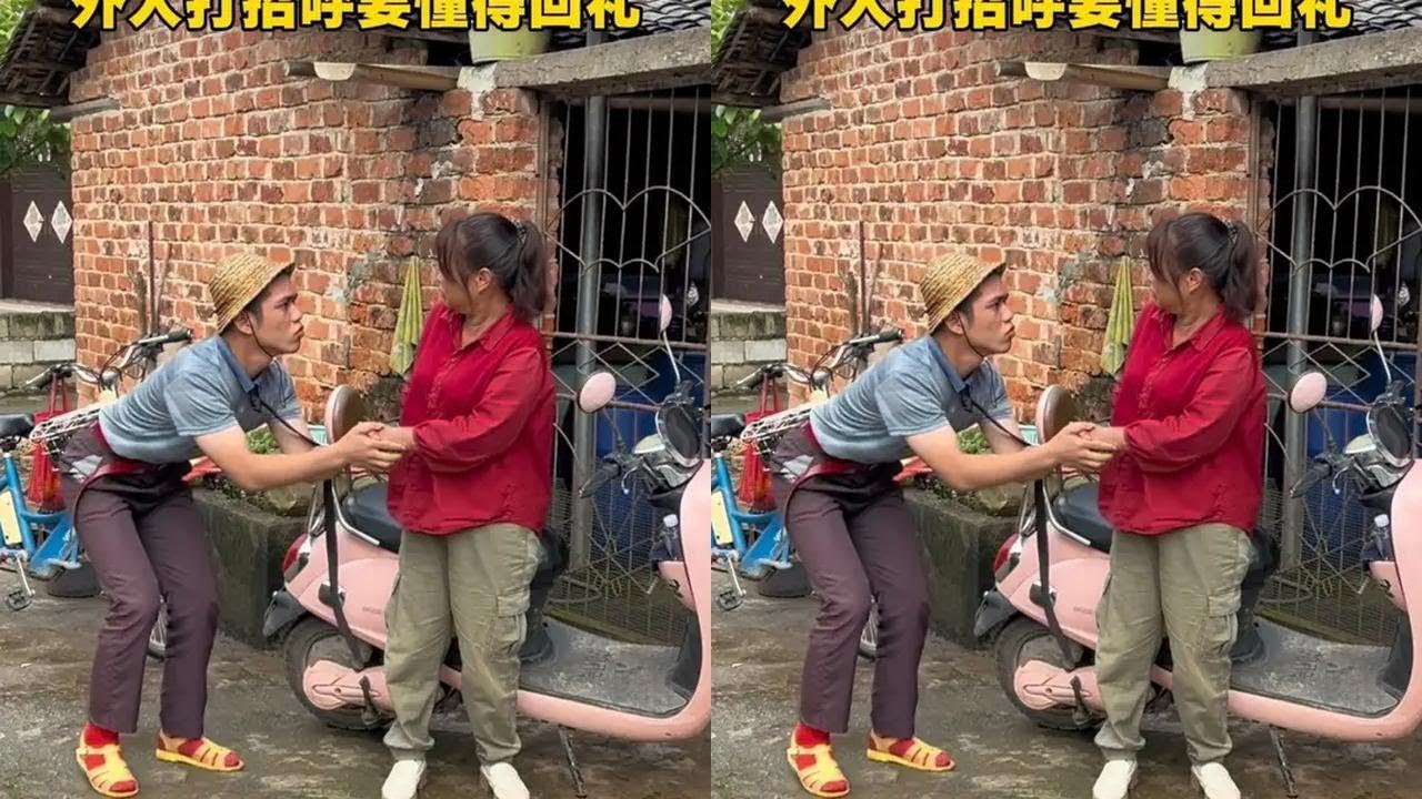 外人打招呼要懂得回礼！#GG小苏 #农村搞笑段子 #看一遍笑一遍