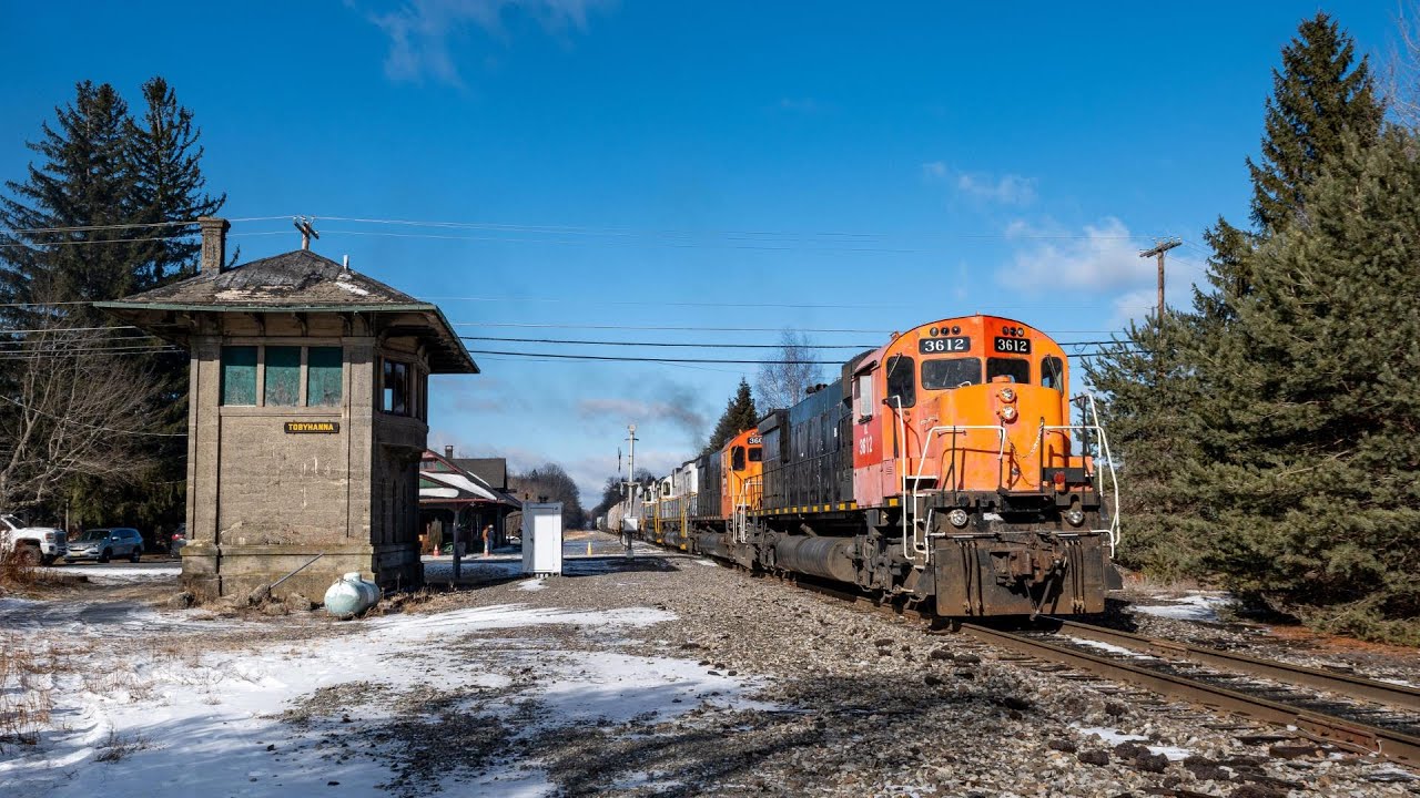 Delaware Lackawanna ALCo's On the Pocono Mainline, Railfanning Scranton - E. Stroudsburg, PA 2/1/25