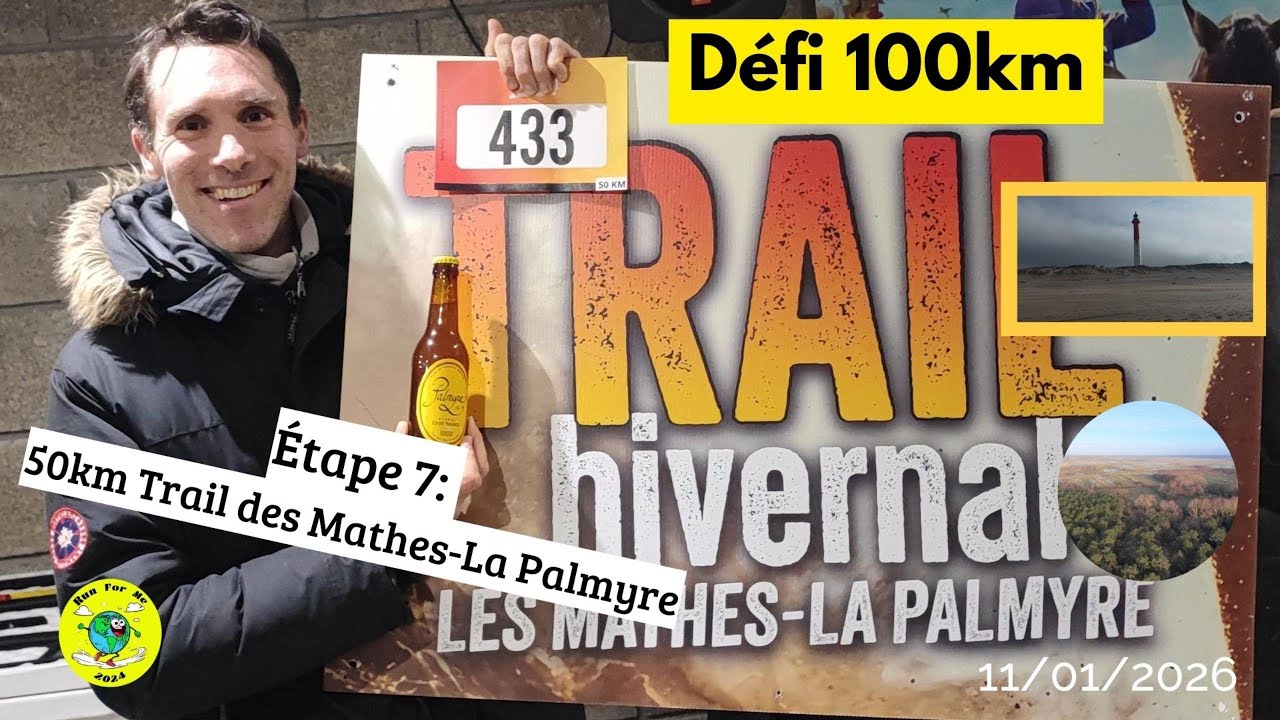 Trail des Mathes-La-Palmyre, 50km 11 janvier 2026