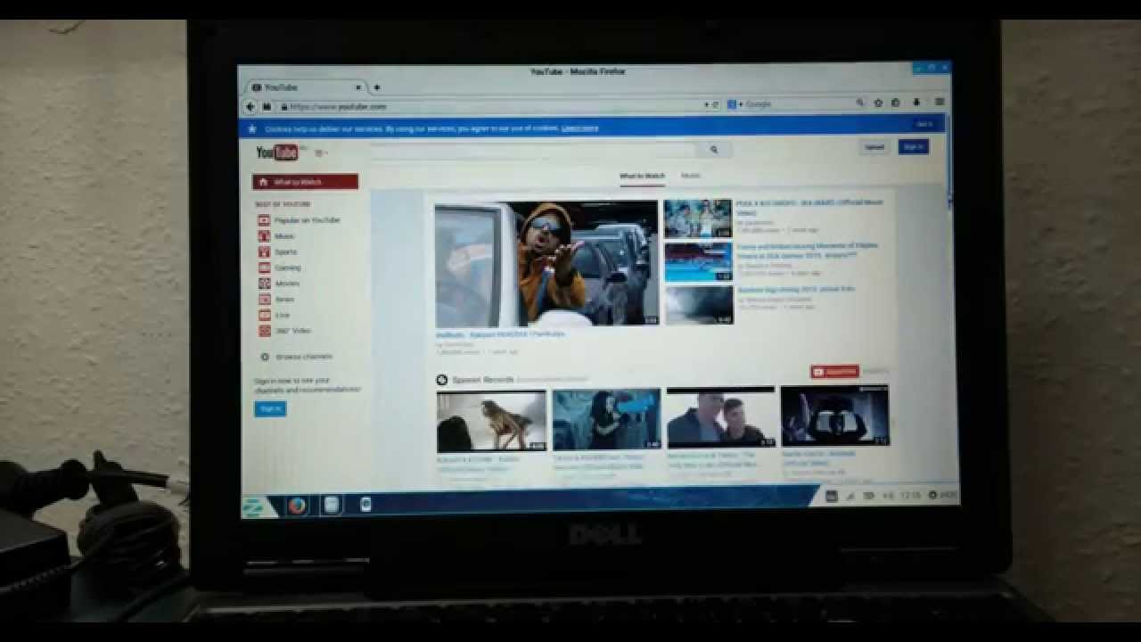 Dell D430 U7700 with Zorin OS - Boot and Youtube