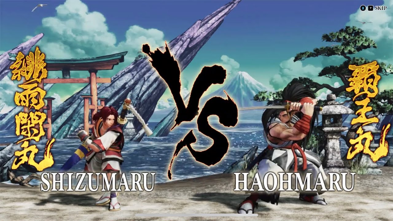 Samurai Soul  4k 侍魂晓 霸王丸VS绯雨闲丸，胜负就在一念问 Akatsuki: Bawang Maru VS Hiyu Xianmaru, the winner depends