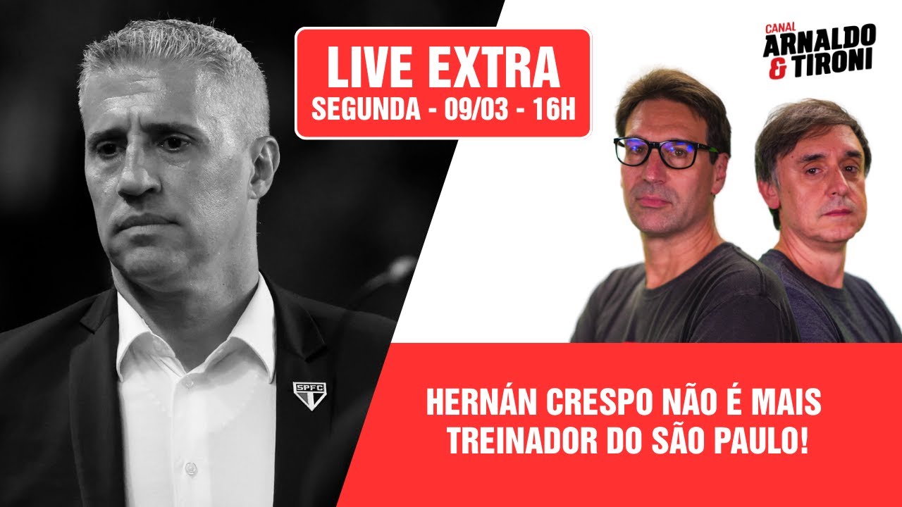 LIVE URGENTE! CRESPO DEMITIDO DO SÃO PAULO