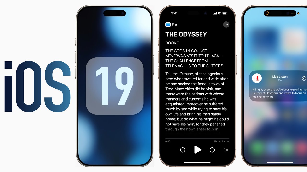 Apple k&uuml;ndigt offiziell die ersten iOS 19 Funktionen an (Bedienungshilfen)