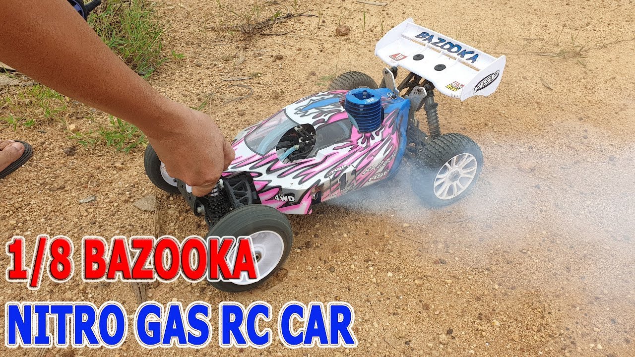 Test and Review 1/8 Bazooka Nitro Gas RC Car